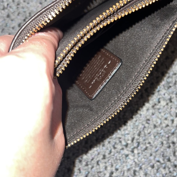 Never used wristlet by Coach. Brown. - Picture 4 of 4